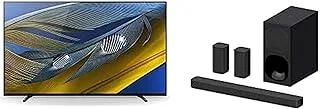 Sony BRAVIA 77 Inch OLED TV Ultra HD HDR Bravia Core™ XR OLED Contrast HDMI 2.1 Google TV with HT-S20R