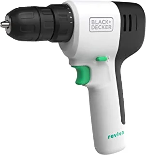 BLACK+DECKER Reviva Powerful 12V Cordless Lightweight Drill Driver Made From 50% Recycled Material REVDD12C-GB