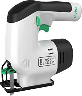 Black & Decker Reviva 12V Cordless Jigsaw Made From 50% Recycled Material, fast and accurate in cutting through wood, plastics and metal REVJ12C-GB 2 Years Warranty