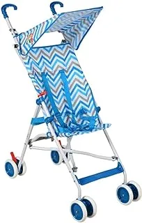 KiKo 23-1543-Light Blue 6 Wheels Comfortable Stroller for 6 Months Above Babies, Light Blue