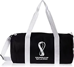 FIFA 70010BLK World Cup Qatar 2022 Unisex Sport Duffel Bag, Travel Bag – Black