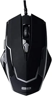 2B Mo846 Wired Gaming Mouse 3200 Dpi With Mouse Pad, Black