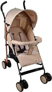 KiKo 23-1517-Beige 6 Wheels Comfortable Stroller for New Born Babies, Beige