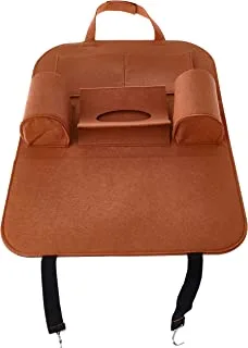 Nebras Car Auto Vehicle Seat Back Hanger Pocket Felt Storage Bag, Brown