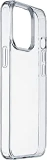 Cellularline transparent hard protective case for iphone 14 pro max, clear