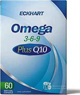 Omega 3-6-9 Plus Q10, 60 Capsules