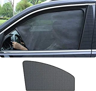 SHOWAY 2 Pack Magnetic Car Sun Shade UV Protection Car Curtain Car Window Sunshade Side Window Mesh Sun Visor Summer Protection Window Film (Color : Front arc)