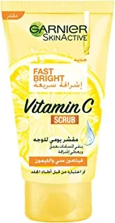 Garnier Fast Bright Vitamin C Daily Scrub – 150ml Skin Care, White, 1