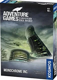 Adventure Games: Monochrome, Inc. - A Kosmos Game From Thames & Kosmos | Collaborative, Replayable Storytelling Gaming Experience For 1 To 4 Players Ages 16+