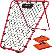 GoSports Basketball Rebounder with Adjustable Frame, Rubber Grip Feet and Sandbags - Portable Passback Training Aid