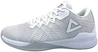حذاء كرة السلة Peak EW9191A ، مقاس EU43 ، أبيض / فضي