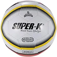 Joerex AVS022B Super-K 2# Machine Stitched PVC Soccer Ball, Yellow