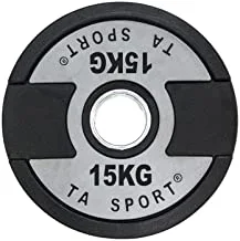 TA Sports DZLG7 Weight Plate 15 kg, Grey