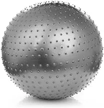 كرة رياضية مع مساج ومضخة للقدم من ليدر سبورت LS-3262-55 ، مقاس 55 سم