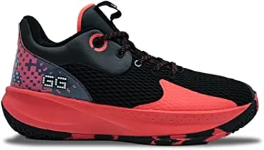Peak E13161A Men's Basketball Match Shoes, Size E43, Black/Red