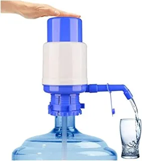 Nebras Manual Hand Pressure Drinking Fountain Pressure Water Bottles Pump, Blue