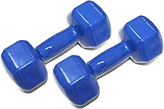 دمبل سداسي الغمس من الفينيل 10 كجم من تا سبورت DB2121 ، قطعتين ، أزرق