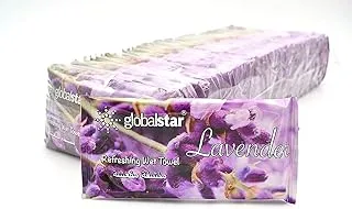 Global Star Fresh Wet Face Towel Lavender