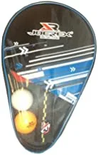 Joerex JTB601B Long Handle Table Tennis Racket Set, Red