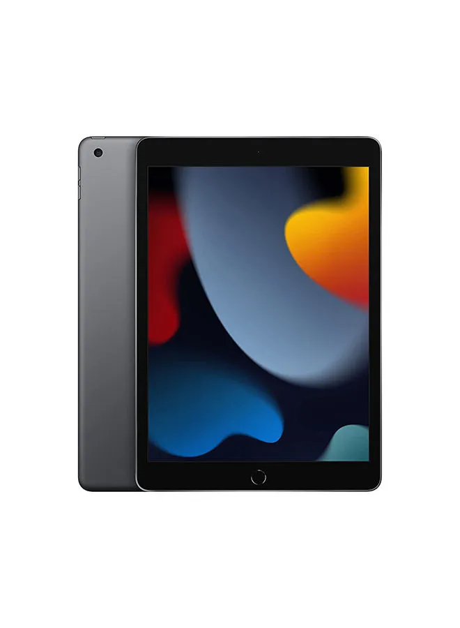 Apple iPad 2021 (9th Generation) 10.2-Inch, 256GB, WiFi, 4G LTE, Space Gray With Facetime - Middle East Version