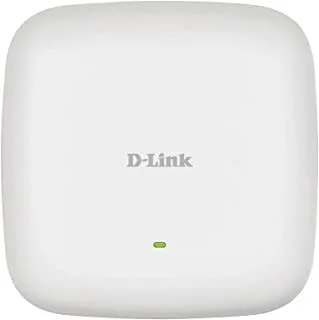 D-Link PoE Access Point AC2300 Wave 2 شبكة الإنترنت اللاسلكية مزدوجة النطاق تصميم مدمج على الحائط قابل للتثبيت على السقف WiFi AC AP (DAP-2682) ، أبيض