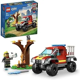 LEGO® City 4x4 Fire Engine Rescue 60393 Building Blocks Toy Set; Toys for Boys, Girls, and Kids (97 Pieces)