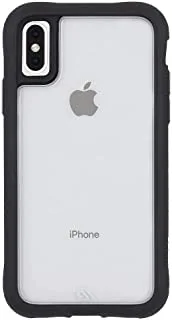 جراب خلفي من مجموعة Case Mate Protection لهاتف Apple iPhone XS Max - شفاف وأسود