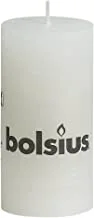 Bolsius Rustic Pillar Candle, 100 x 50 mm Size, White