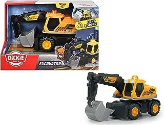 Dickie Excavator With Light and Sound For Age 3+ Years Old- Multicolored