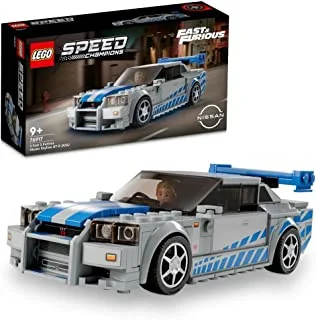 LEGO® Speed Champions 2 Fast 2 Furious Nissan Skyline GT-R (R34) 76917 Building Blocks Toy Car Set; Toys for Boys, Girls, and Kids (319 Pieces)