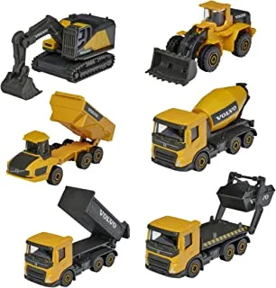 Majorette Volvo Construction Set 3 Cars Includes- for Ages 3+ Years Old - Assorted Sets