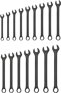 Neiko 03575A Raised Panel Combination Wrench Set with Storage Pouch, 16 Piece, Heavy Duty with Metric Sizes
