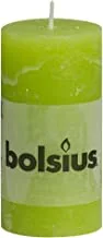 Bolsius Rustic Pillar Candle, 100 x 50 mm Size, Lemon Grass