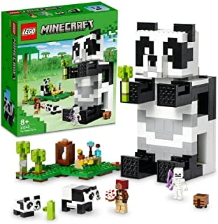 LEGO 21245 Minecraft The Panda Haven Set, Movable Toy House with Baby Pandas Animal Figures, Toys for Boys and Girls Aged 8 Plus, Gift Idea