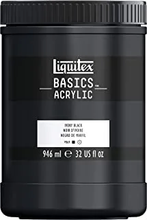 Liquitex BASICS Acrylic Paint, 32-oz Jar, Ivory Black