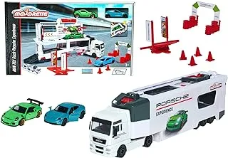 Majorette MAN TGX Truck Porsche Experience Set with 2 Cars - for Ages 3+ Years Old