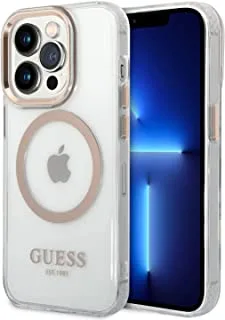 CG MOBILE Guess Magsafe Transparent Outline iPhone 14 Pro-Gold