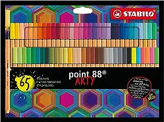 Fineliner - STABILO point 88 - ARTY - عبوة من 65 - ألوان متنوعة
