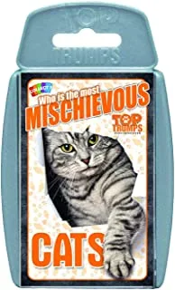 Winning Moves Top Trumps Cats Card, Multi-Colour, 14 X 8.9 X 1.9 Cm, Tt023696