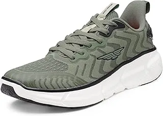 Red Tape Men's Walking Shoes - Comfortable, Firm Grip, Memory Foam Insole, Slip-Resistance, Arch Support, Shock Absorption, Perfect for Walking & Running Olive