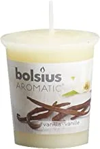 Bolsius Round Scented Candle, 53 x 45 mm Size, Vanilla