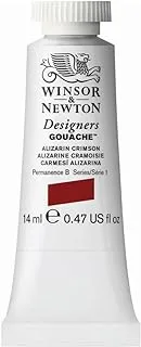 Winsor & Newton Designer's Gouache, 14 ml (0.47oz) tube, Alizarin Crimson