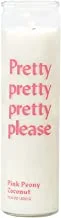 Paddywax Candles Spark Collection Scented Candle, 10.6-Ounce, Pink Peony Coconut