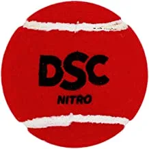 دي إس سي نيترو كرة تنس ثقيلة كريكيت (حمراء) عبوة من 12 قطعة