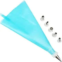 Cake Decorating Silicone Funnel Baby Blue 21cm