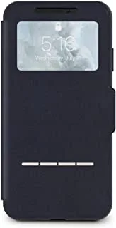 جراب محفظة Moshi SenseCover حساس للمس مع SensArray لهاتف iPhone XS Max - غطاء أمامي حساس للمس - جراب متوافق مع الشحن اللاسلكي