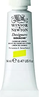 Winsor & Newton Designer's Gouache, 14 ml (0.47oz) tube, Cadmium Lemon