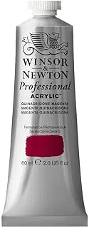 Winsor & Newton Professional Acrylic Color, 60ml (2.0oz) tube, Quinacridone Magenta