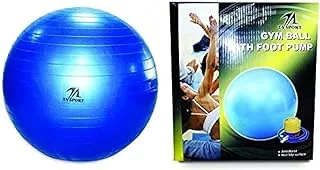 Gym Ball With Foot Pump 75Cm(1400G) Yellow @Fs