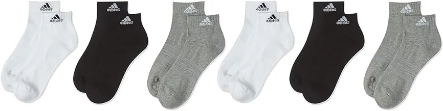 adidas Unisex Adults Cushioned Sportswear Ankle Socks 6 Pairs Socks